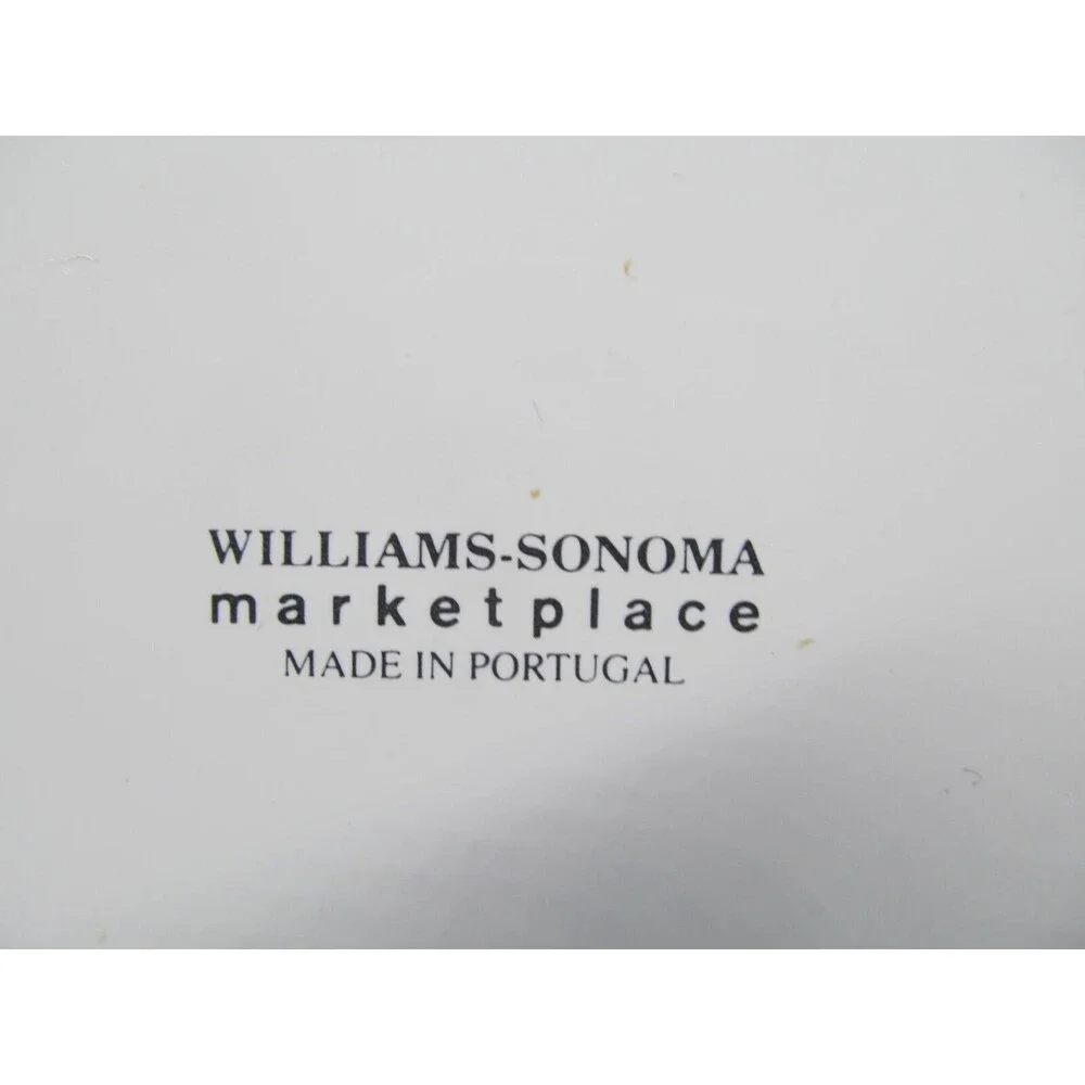 Williams Sonoma Marketplace Set Of 4 Green And White Salad Plates Farm Scenes 8